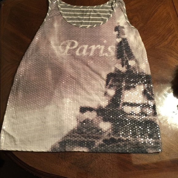 “Paris” Sequined Tank - Picture 2 of 8